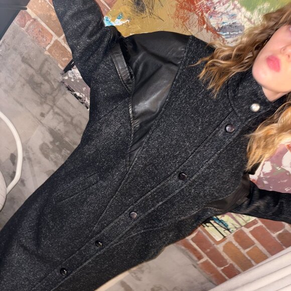 Vintage 80s Editions Long Dolman Sleeve Coat - Picture 5 of 8